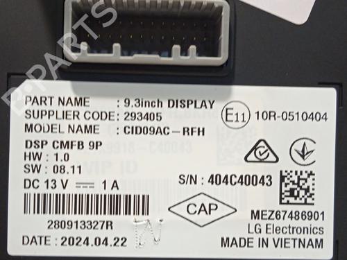 Multifunctionele display RENAULT ARKANA I (LCM_, LDN_) 1.6 E-TECH 145 (LDMU) | BP28113608C48 