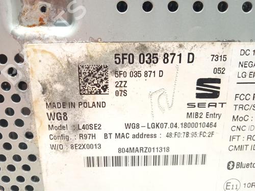 Radio SEAT LEON ST (5F8) 2.0 TDI 4Drive | BP26208712E6 