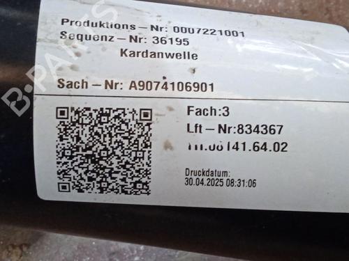 Driveshaft MERCEDES-BENZ SPRINTER 4-t Van (B907, B910) 419 CDI RWD (907.643, 907.645, 907.647) | BP30173764M37 - Image 10