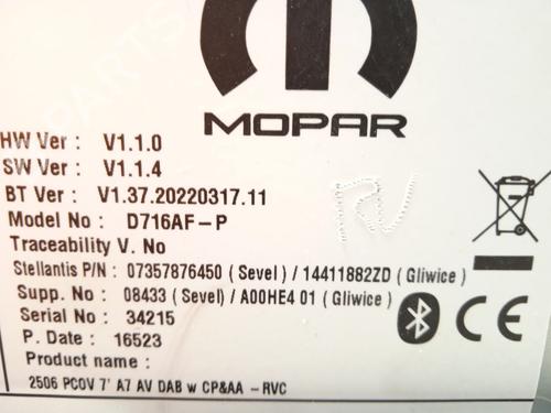 Radio OPEL MOVANO C Van (U9) 2.2 D | BP26209081E6 - Image 11