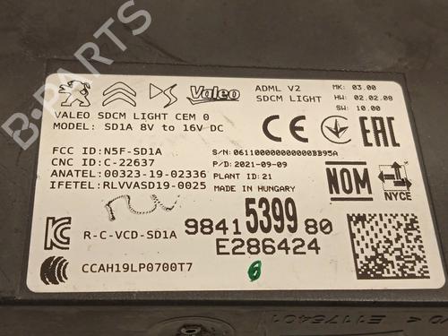 Electronic module PEUGEOT 2008 II (UD_, US_, UY_, UJ_, UR_, UC_) 1.5 BlueHDI 110 (UDYHSK) | BP20085445M83 