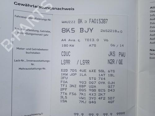 Electronic module AUDI A4 B8 Avant (8K5) 3.0 TDI quattro | BP28093922M83