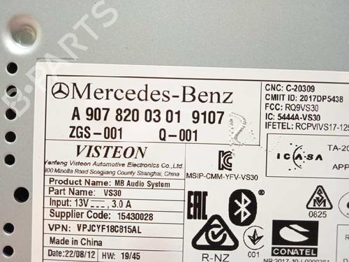 Radio MERCEDES-BENZ SPRINTER 4-t Van (B907, B910) 419 CDI RWD (907.643, 907.645, 907.647) | BP26207805E6  - Image 7