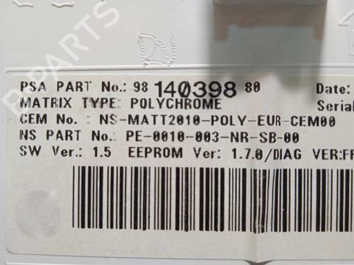 Instrument cluster PEUGEOT 2008 I (CU_) 1.2 VTi | BP8900035C47