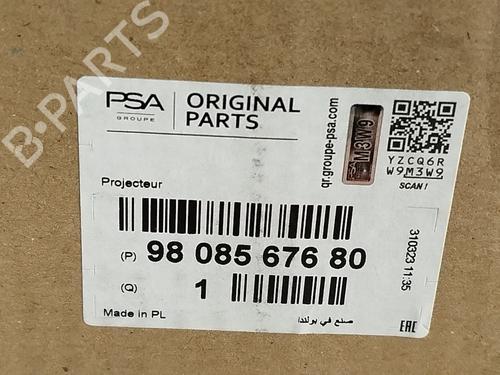 Højre forlygte CITROËN JUMPY III Van (V_) 2.0 BlueHDi 120 | BP29185990C29 