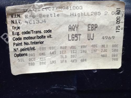 Throttle body VW NEW BEETLE (9C1, 1C1) 2.0 | BP23106592M82 