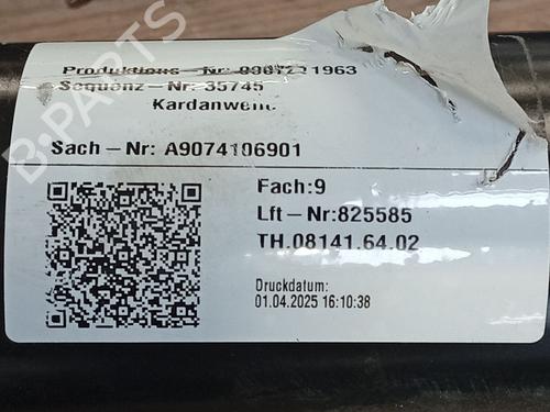 Driveshaft MERCEDES-BENZ SPRINTER 4-t Van (B907, B910) 419 CDI RWD (907.643, 907.645, 907.647) | BP35755541M37  - Image 10