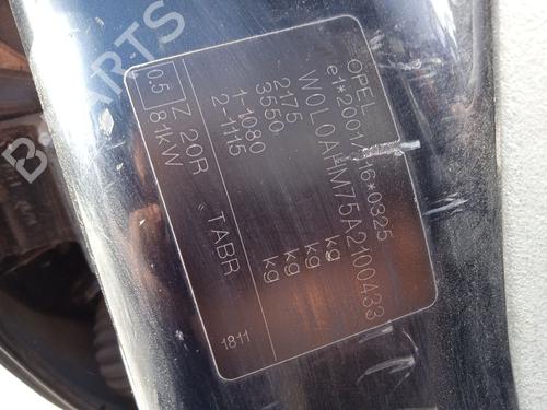 Right front fenders OPEL ZAFIRA / ZAFIRA FAMILY B (A05) 1.7 CDTI (M75) | BP19253732C42 