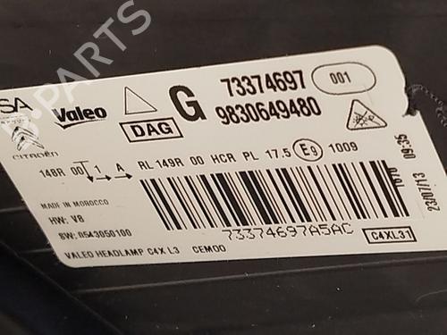 Left headlight CITROËN C4 III (BA_, BB_, BC_)  | BP29309312C28 
