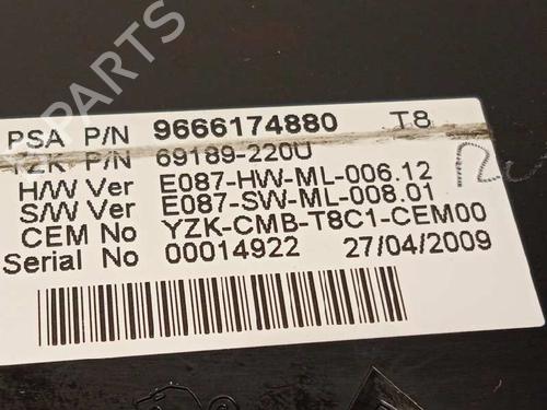 Instrument cluster PEUGEOT 3008 I MPV (0U_)  | BP15844696C47 