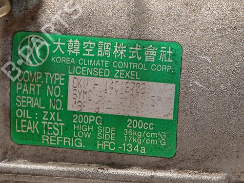 AC Kompressor SSANGYONG KORANDO (KJ) 2.9 TD | BP27692808M34 