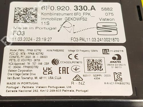 Instrument cluster SEAT ARONA (KJ7, KJP) 1.0 TSI | BP29908169C47 - Image 6