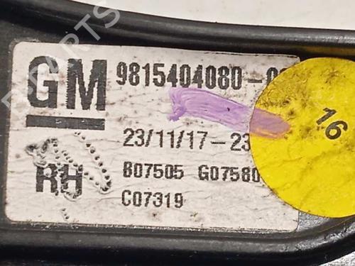 Front right window mechanism OPEL GRANDLAND / GRANDLAND X (A18, P1UO) 1.6 Turbo D (75) | BP15216667C23 