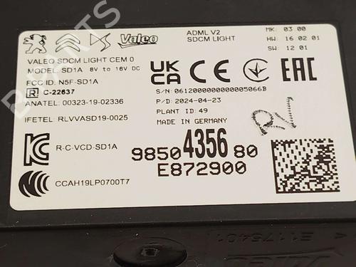 Electronic module CITROËN C4 III (BA_, BB_, BC_) 1.2 PureTech 130 (BAHNSA, BAHNSB) | BP39815123M83  - Image 5