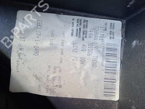 AC compressor VW TOURAN (1T1, 1T2) 1.9 TDI | BP18459142M34 