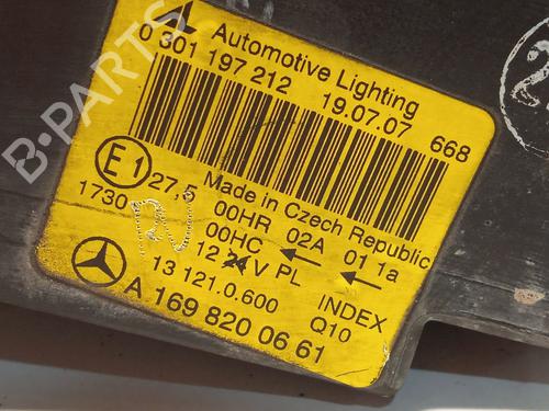 Right headlight MERCEDES-BENZ A-CLASS (W169) A 180 CDI (169.007, 169.307) | BP22800223C29 