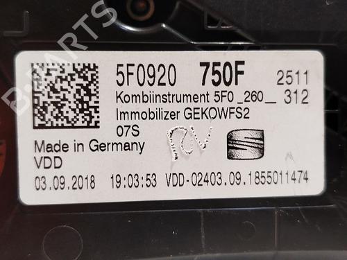 Instrument cluster SEAT ATECA (KH7, KHP) 1.5 TSI | BP28582285C47  - Image 7