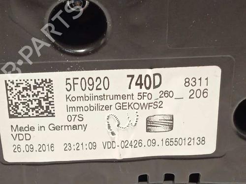 Instrument cluster SEAT ATECA (KH7, KHP) 1.0 TSI | BP11265874C47