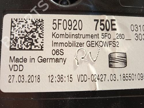 Instrument cluster SEAT ATECA (KH7, KHP) 1.0 TSI | BP20126131C47