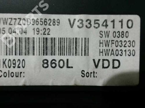Instrument cluster VW GOLF V (1K1) 1.9 TDI | BP1527671C47 