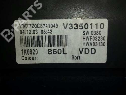 Instrument cluster VW GOLF V (1K1) 2.0 TDI 16V | BP1408404C47 