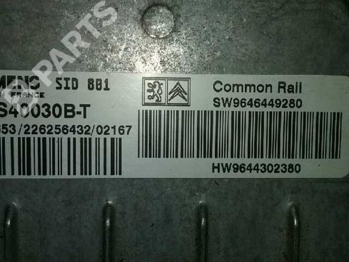 Engine control unit (ECU) PEUGEOT 307 (3A/C) 2.0 HDi 90 | BP1461953M57 
