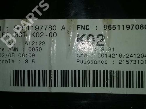 Fuse box PEUGEOT 307 (3A/C) 1.6 HDi 110 | BP1319614E1 
