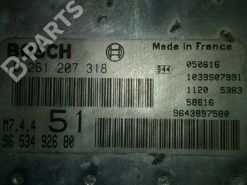 Engine control unit (ECU) CITROËN XSARA PICASSO (N68) 1.6 16V | BP1740570M57 