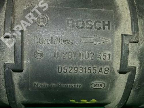 Mass air flow sensor CHRYSLER VOYAGER IV (RG, RS)  | BP1652843M95 