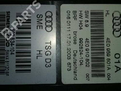 Left rear window motor AUDI A8 D3 (4E2, 4E8) 3.7 quattro | BP1716535E23 