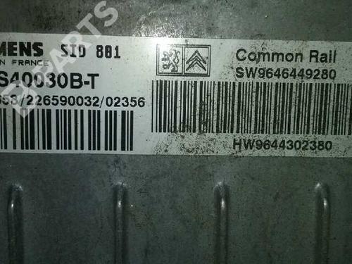 Engine control unit (ECU) PEUGEOT 307 (3A/C) 2.0 HDi 90 | BP1461993M57 