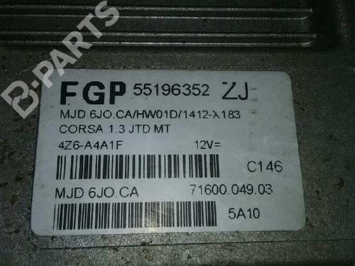 Engine control unit (ECU) OPEL CORSA C (X01) 1.3 CDTI (F08, F68) | BP1319863M57 