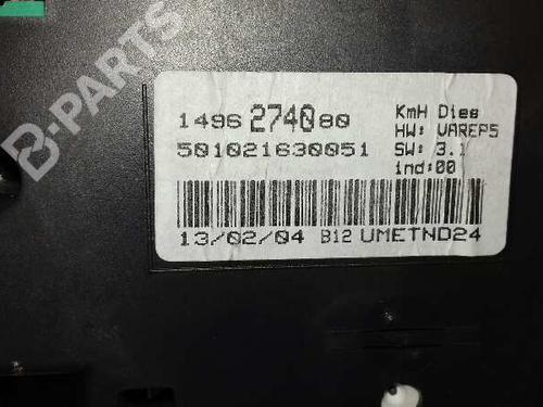 Instrument cluster PEUGEOT 807 (EB_) 2.0 HDi | BP2507529C47 