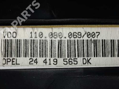 Instrument cluster OPEL ZAFIRA A MPV (T98) 1.8 16V (F75) | BP1462768C47 