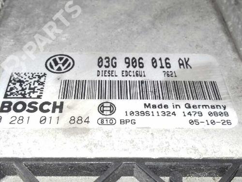 Engine control unit (ECU) SEAT LEON (1P1) 1.9 TDI | BP1319891M57 