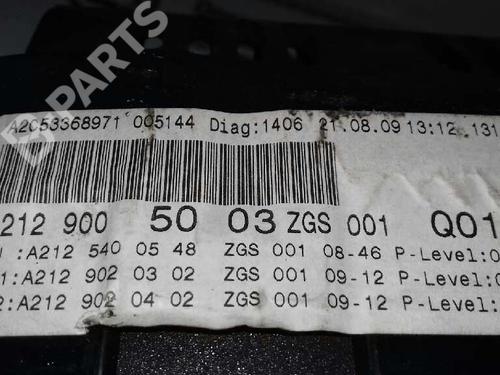 Instrument cluster MERCEDES-BENZ E-CLASS (W212)  | BP1945205C47 