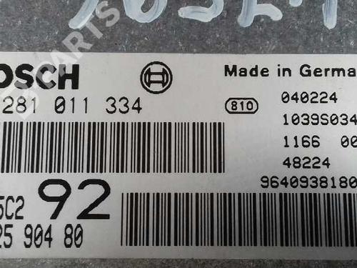 Engine control unit (ECU) PEUGEOT 807 (EB_) 2.0 HDi | BP1463404M57 