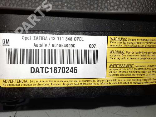 Driver airbag OPEL ZAFIRA / ZAFIRA FAMILY B (A05) 1.7 CDTI (M75) | BP1935699C9 