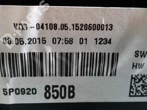 Instrument cluster SEAT ALTEA XL (5P5, 5P8) 2.0 TDI 16V | BP1972441C47 