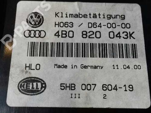 Climate control AUDI A6 C5 (4B2) 2.8 | BP1556338I5 