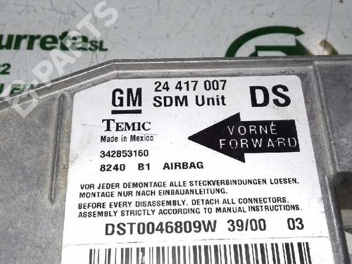 Used ECU airbags OPEL CORSA C (X01) 1.2 (F08, F68) (75 hp) 1408308