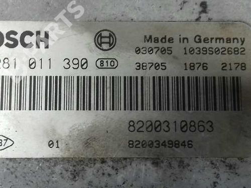 Engine control unit (ECU) RENAULT MEGANE II (BM0/1_, CM0/1_) 1.9 dCi (BM0G, CM0G) | BP1502547M57 