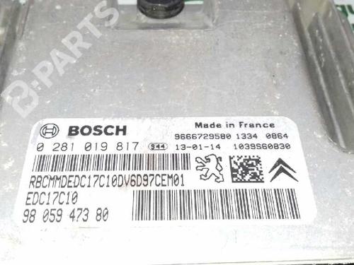 Engine control unit (ECU) CITROËN BERLINGO MULTISPACE (B9) 1.6 HDi 90 | BP1729633M57 
