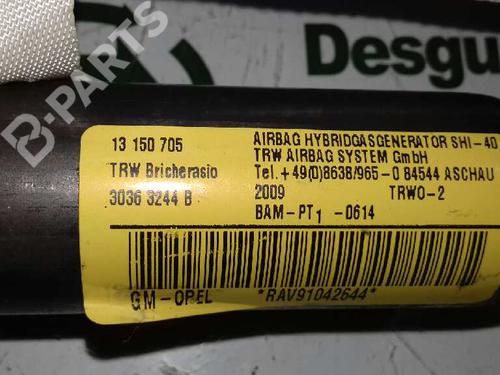 Right curtain airbag OPEL CORSA D (S07) 1.3 CDTI (L08, L68) | BP1687317C12 