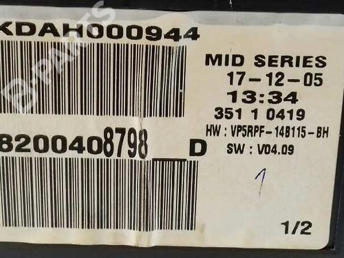 Instrument cluster RENAULT MEGANE II Saloon (LM0/1_)  | BP1954678C47 