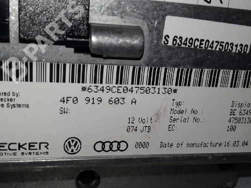 Display monitor AUDI A6 C6 (4F2) 3.0 TDI quattro | BP3449948C48 
