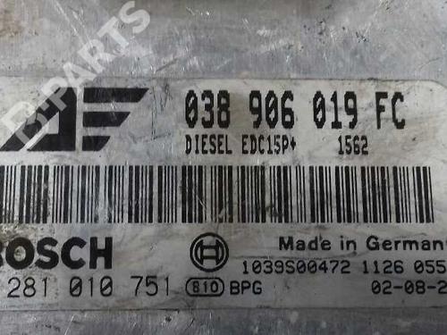 Engine control unit (ECU) VW SHARAN (7M8, 7M9, 7M6) 1.9 TDI | BP2978075M57 
