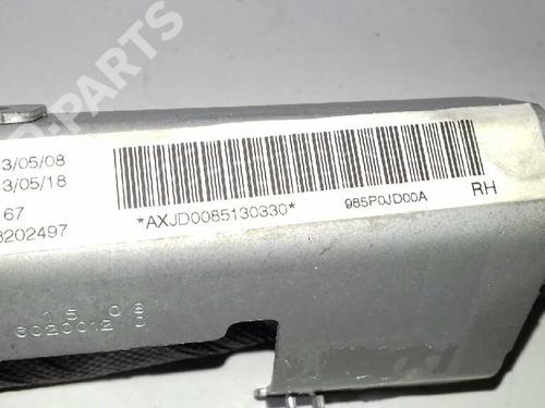 Right curtain airbag NISSAN QASHQAI / QASHQAI +2 I (J10, NJ10, JJ10E) 1.5 dCi | BP2529012C12 