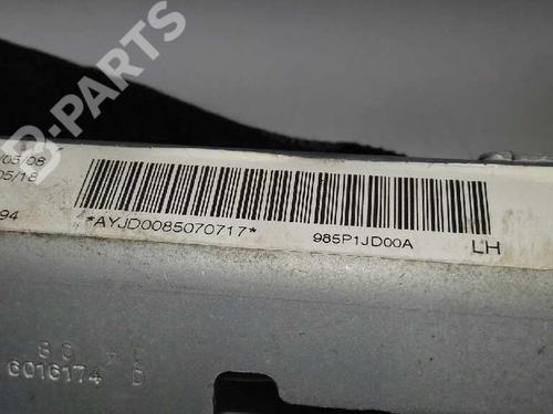 Left curtain airbag NISSAN QASHQAI / QASHQAI +2 I (J10, NJ10, JJ10E) 1.5 dCi | BP2529013C11 