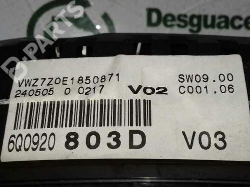 Instrument cluster VW POLO (9N_, 9A_) 1.4 TDI | BP2550282C47 